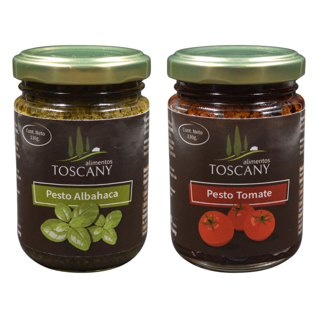 Pack Dúo Pesto Albahaca y Tomate Deshidratado