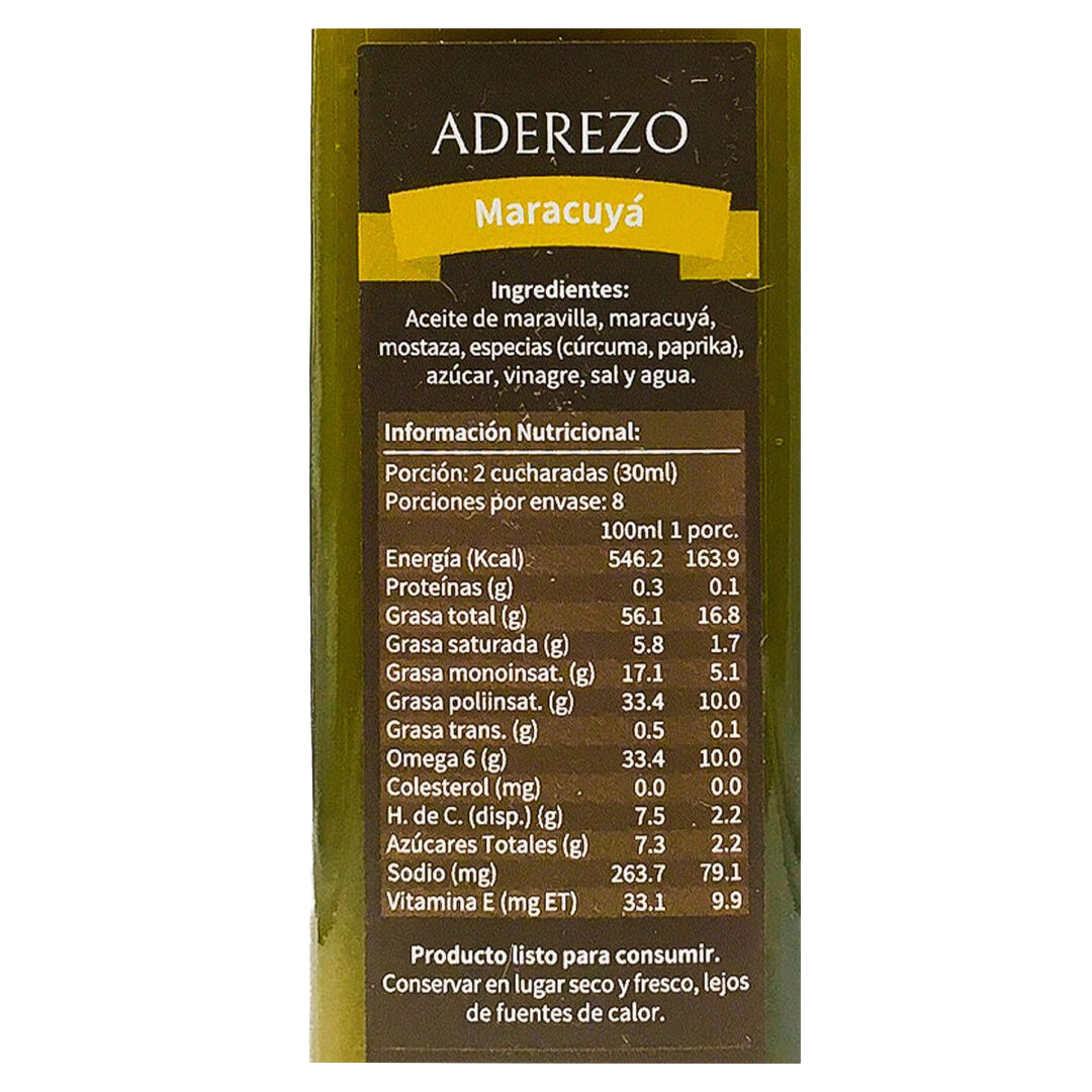 Aderezos de Maracuyá - Citrico Natural