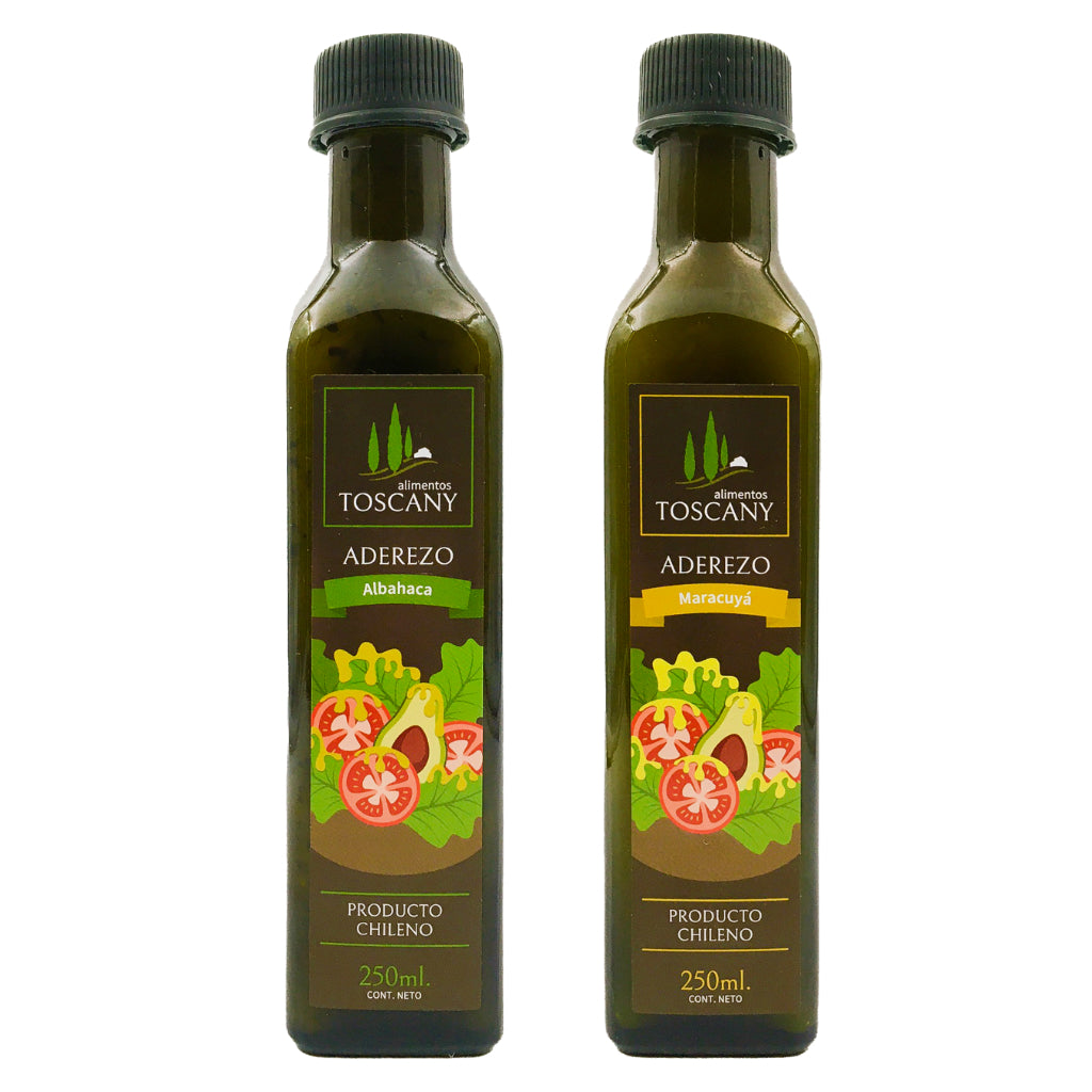 Pack Dúo Aderezos Albahaca y Maracuyá