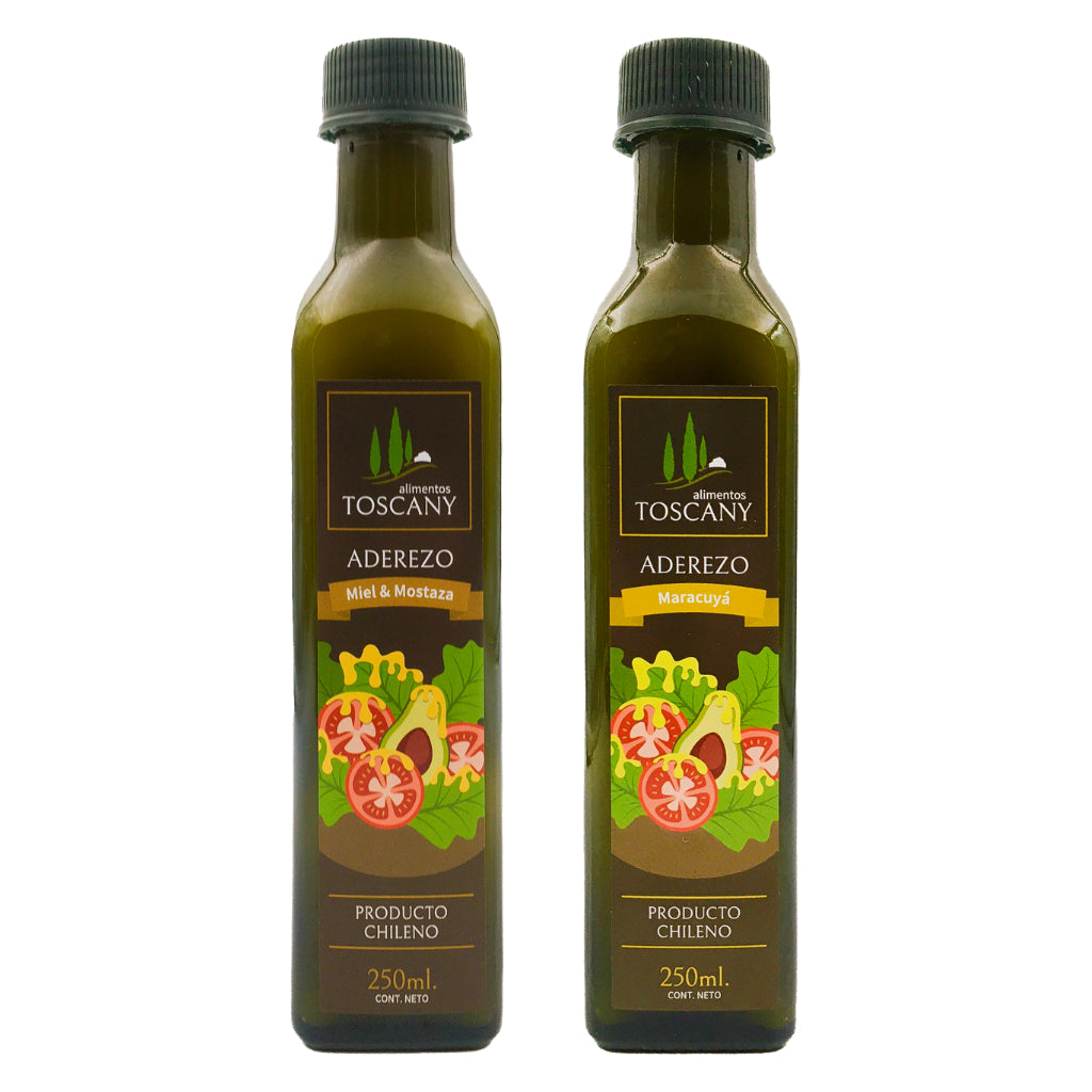 Pack Aderezos de Miel Mostaza y Maracuyá
