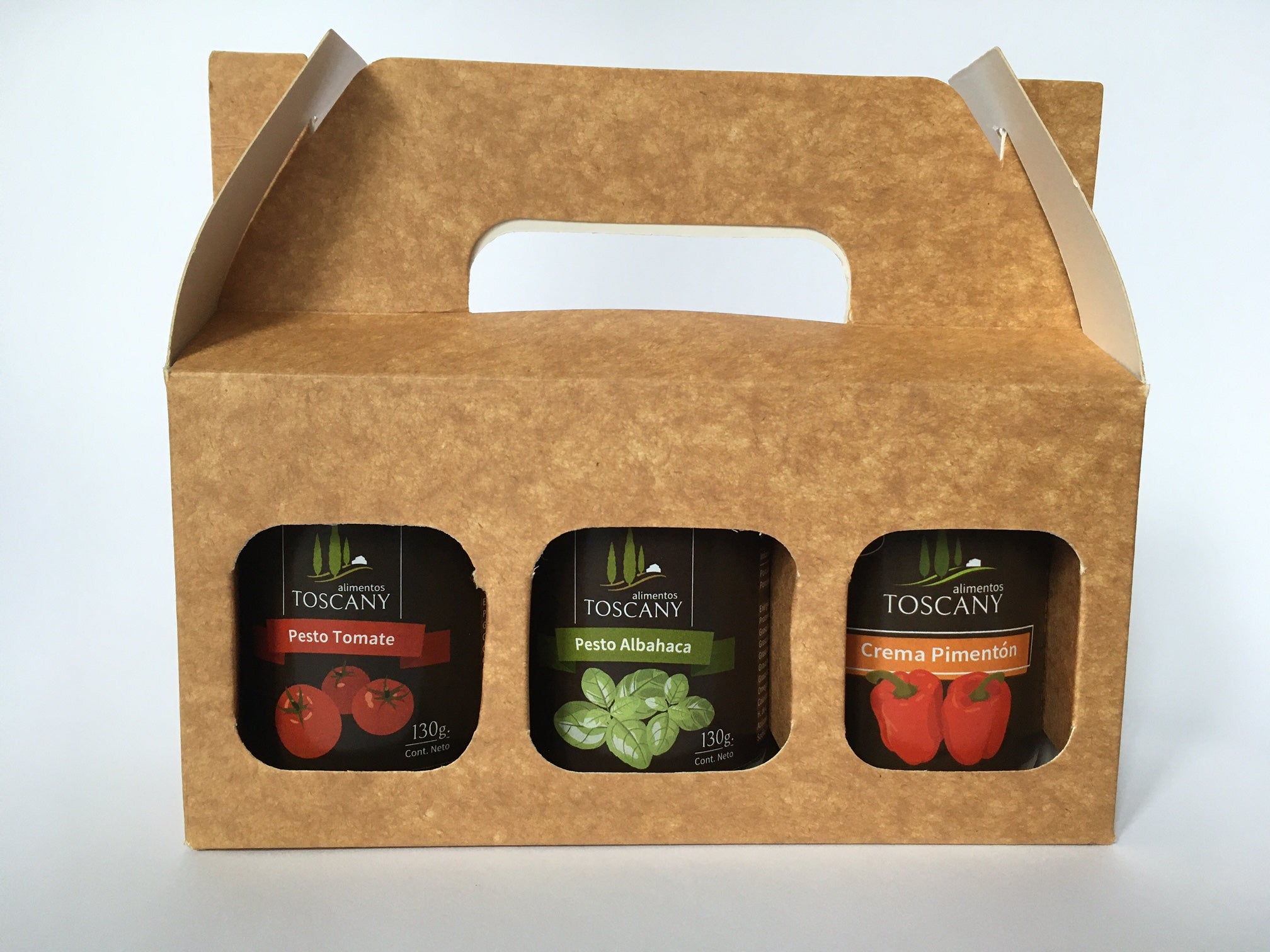 Pack Trío Pestos - Tomate Deshidratado - Albahaca - Pimentón Asado