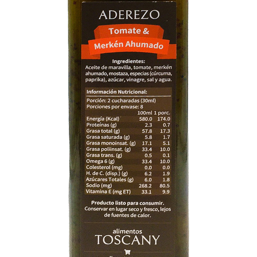 Aderezos de Tomate Merkén Aumado