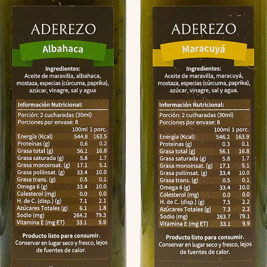 Pack Dúo Aderezos Albahaca y Maracuyá